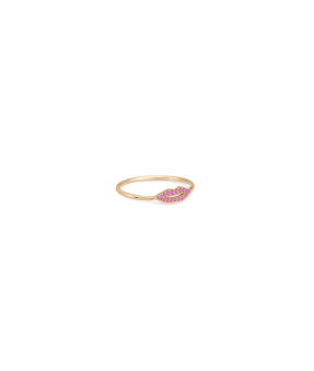 Bague Ginette NY French Kiss saphir rose