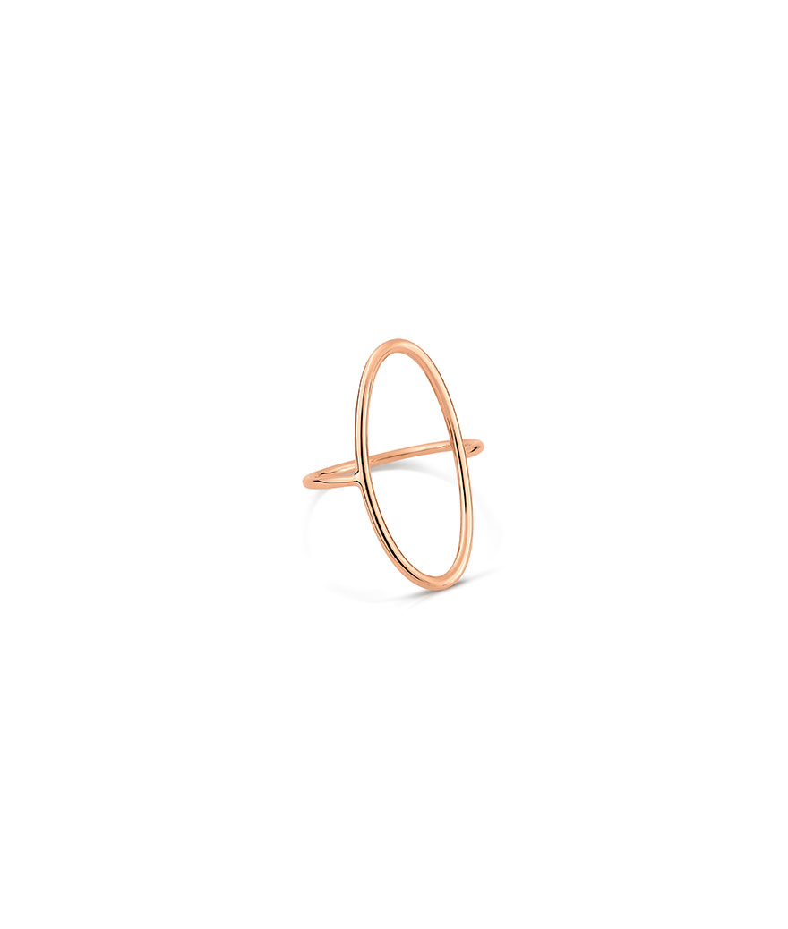 Bague Ginette NY Ellipse or rose