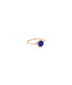 Bague Ginette NY Mini Ever Disc or rose lapis lazuli