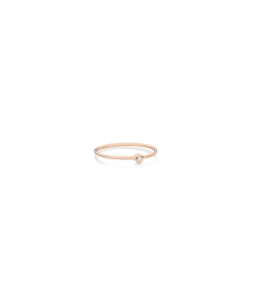 Bague Ginette NY Mini Lonely or rose diamant