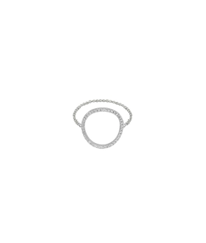 Bague Djula cercle or blanc diamants