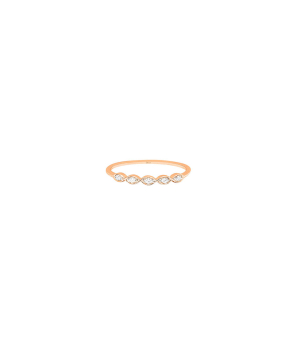 Bague Djula Union or rose 5 diamants
