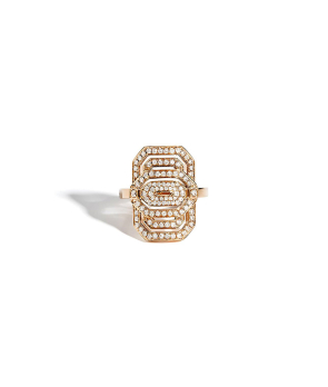 Bague Statement mini My Way or rose diamants