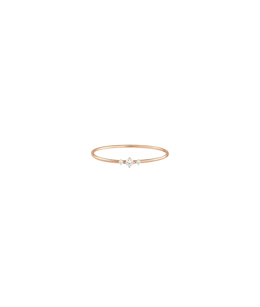 Bague Vanrycke Stardust or rose diamants