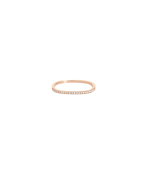 Bague Vanrycke Charlie simple or rose diamants