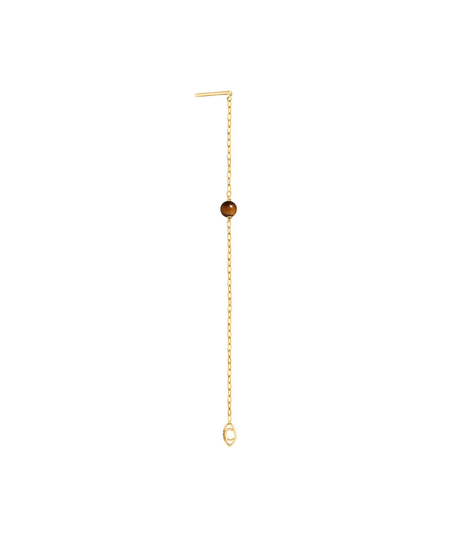 Boucle d'oreille Massilia oeil du tigre