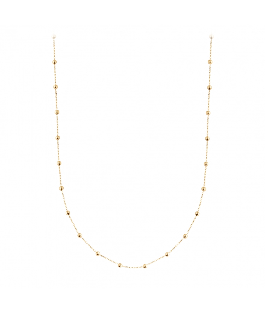 Collier Charlet Massilia or jaune 40 cm