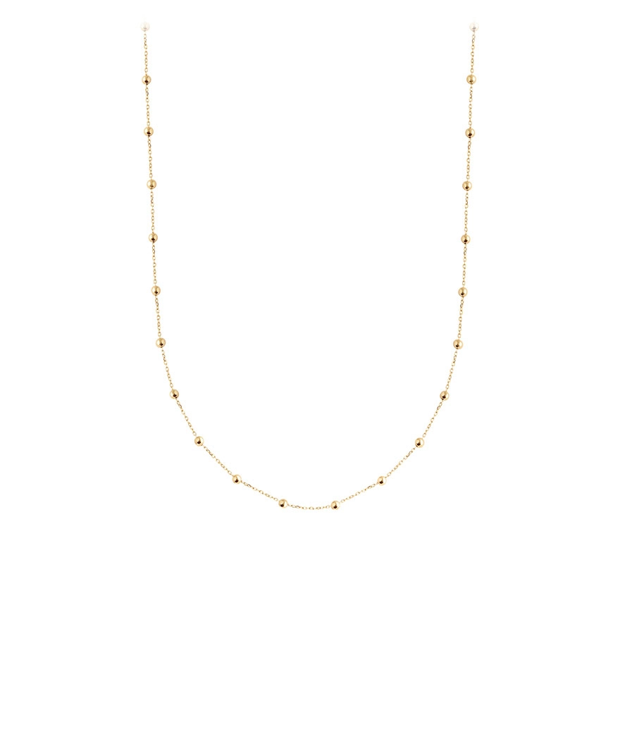 Collier Charlet Massilia or jaune 50 cm