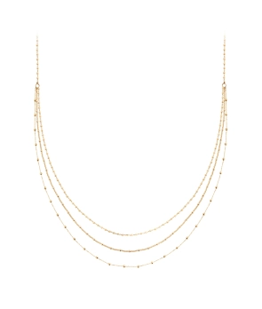 Collier Charlet Massilia multi-chaînes or jaune
