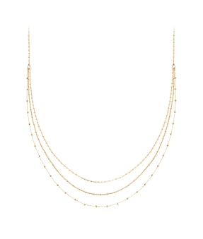Collier Charlet Massilia multi-chaînes or jaune