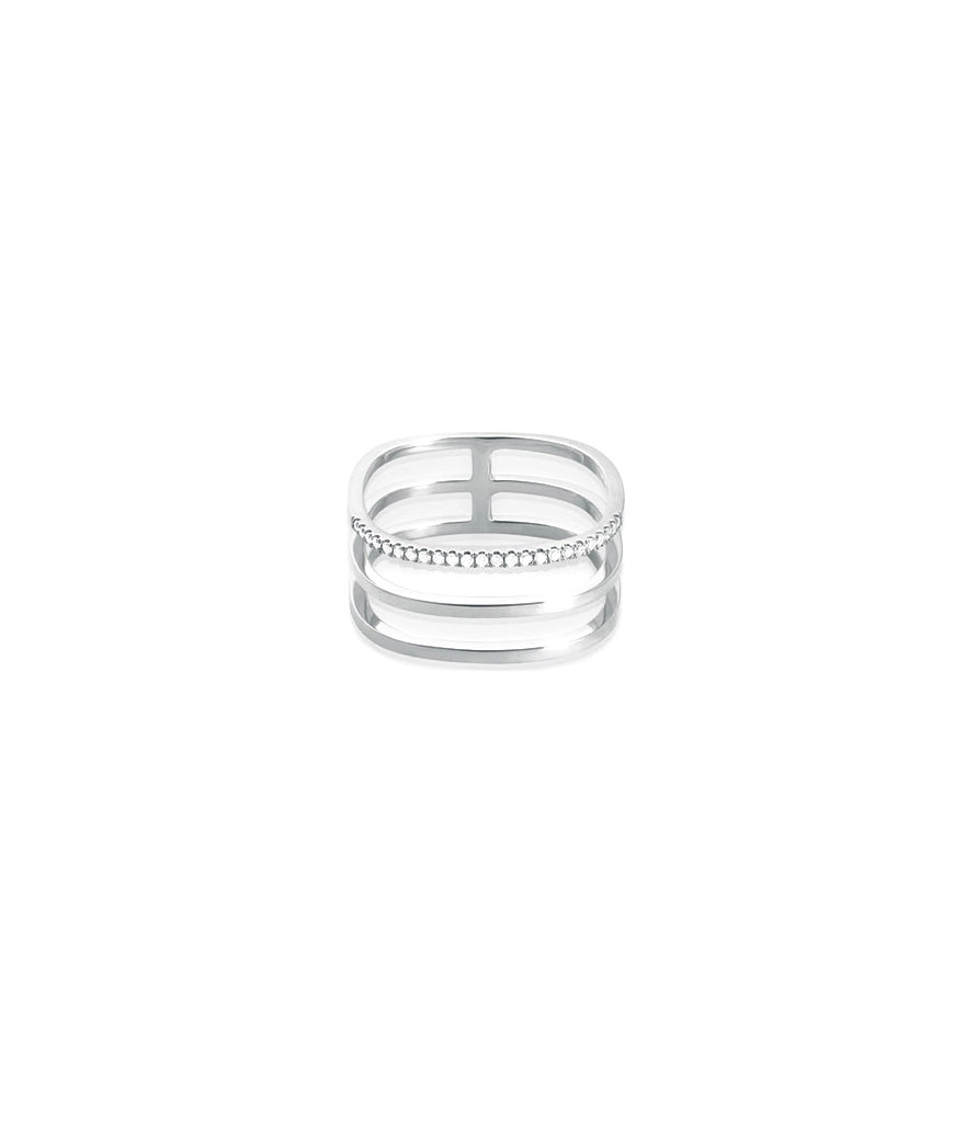 Bague Vanrycke Charlie or blanc