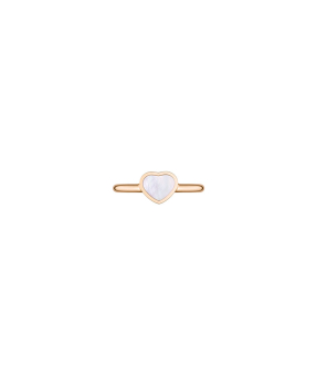 Bague Chopard My Happy Hearts or rose nacre blanche