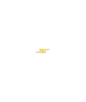 Piercing Djula éclair jungle jaune fluo
