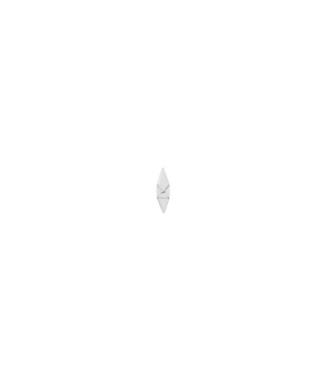 Piercing barre Djula pointe or blanc