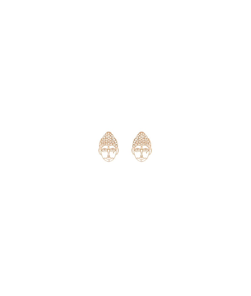 Boucles d’oreilles Ginette NY Buddha or rose
