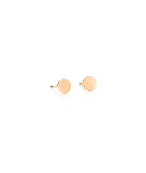 Boucles d'oreilles Ginette NY Mini Ever Disc or rose
