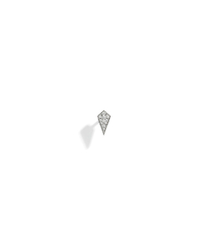 Puce Statement Stairway argent diamants