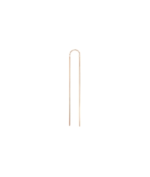Mono boucle d'oreille Vanrycke Nunchaku or rose