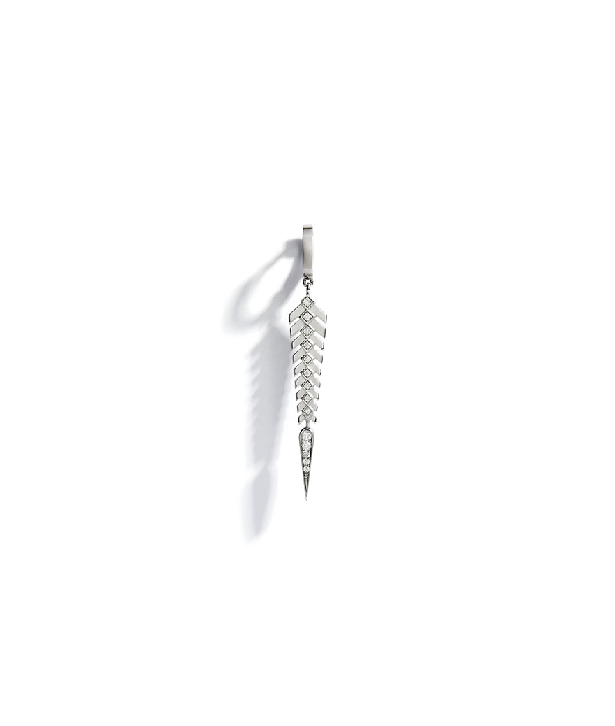Créole Statement Stairway diamants et argent