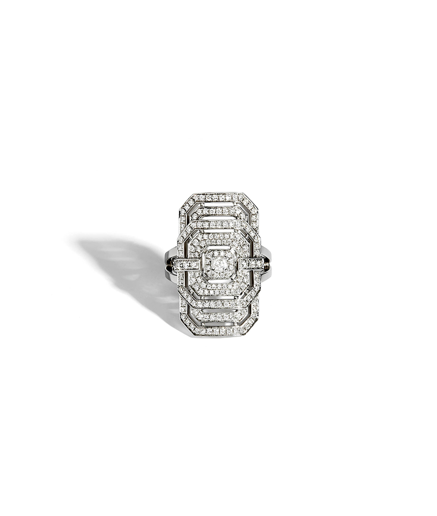 Bague Statement My Way argent diamants