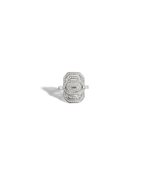 Bague Statement Mini My Way argent diamants