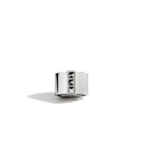 Bague Statement Pinky Rock Away 3 picots argent