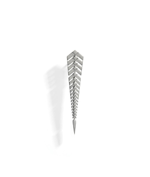 Boucle d'oreille Stairway argent - XL