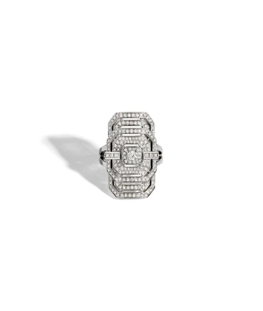 Bague Statement My Way or blanc diamants