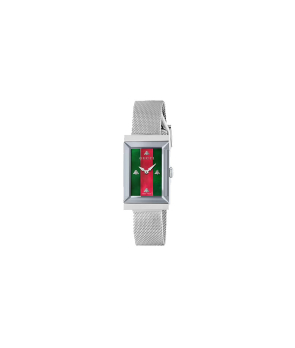 Montre Gucci G-Frame 21x34mm acier maille milanaise