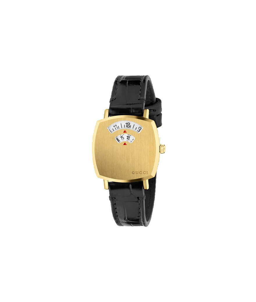 Montre Gucci Grip 27mm PDV alligator noir