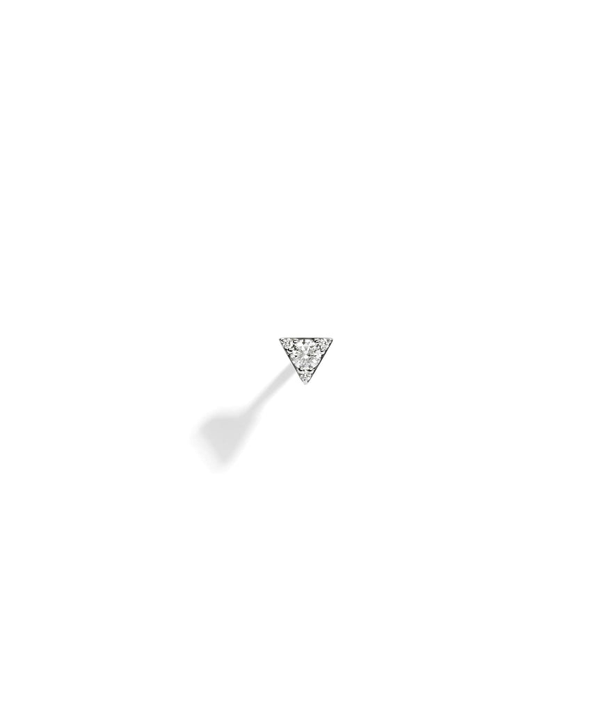 Puce d'oreille Statement Anyway triangle argent diamants