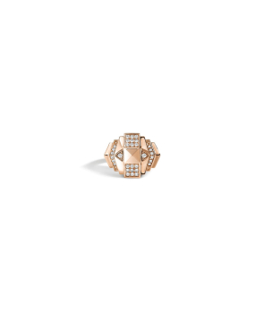 Bague Statement Mini Rock Away pyramide diamants et or rose