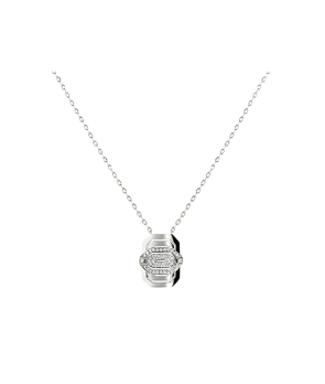 Collier Statement Mini My Way semi pavé et argent