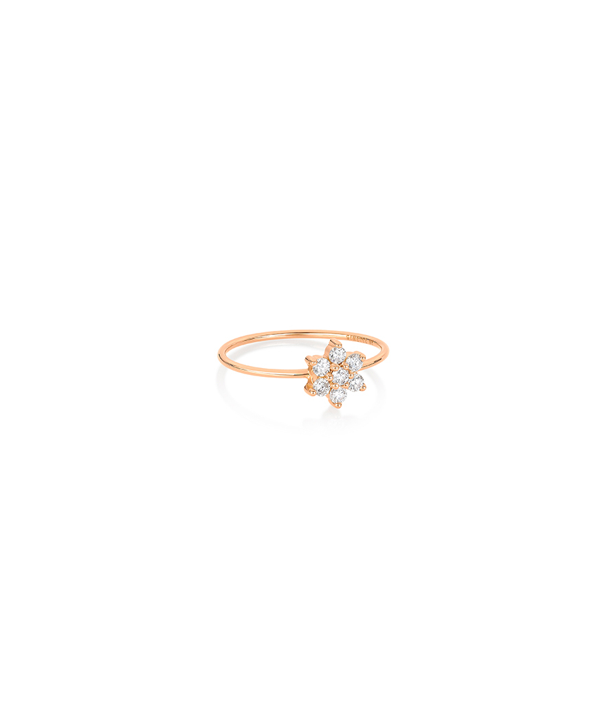 Bague Ginette NY Single Diamond Star or rose