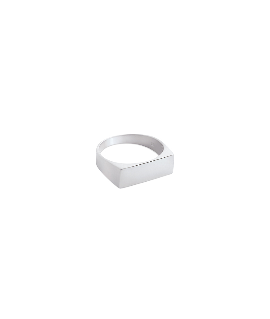 Bague Ginette NY Baguette Signet Ring