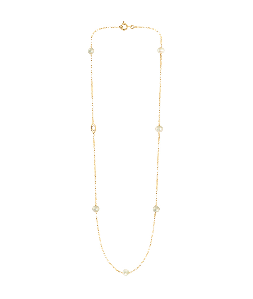 Collier Charlet Massilia or jaune perles d'eau douce