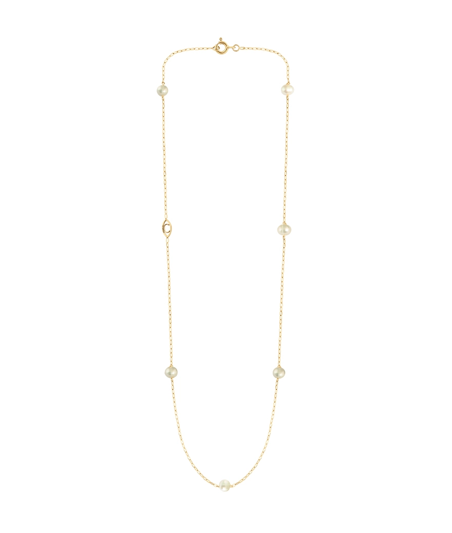 Collier Charlet Massilia or jaune perles d'eau douce