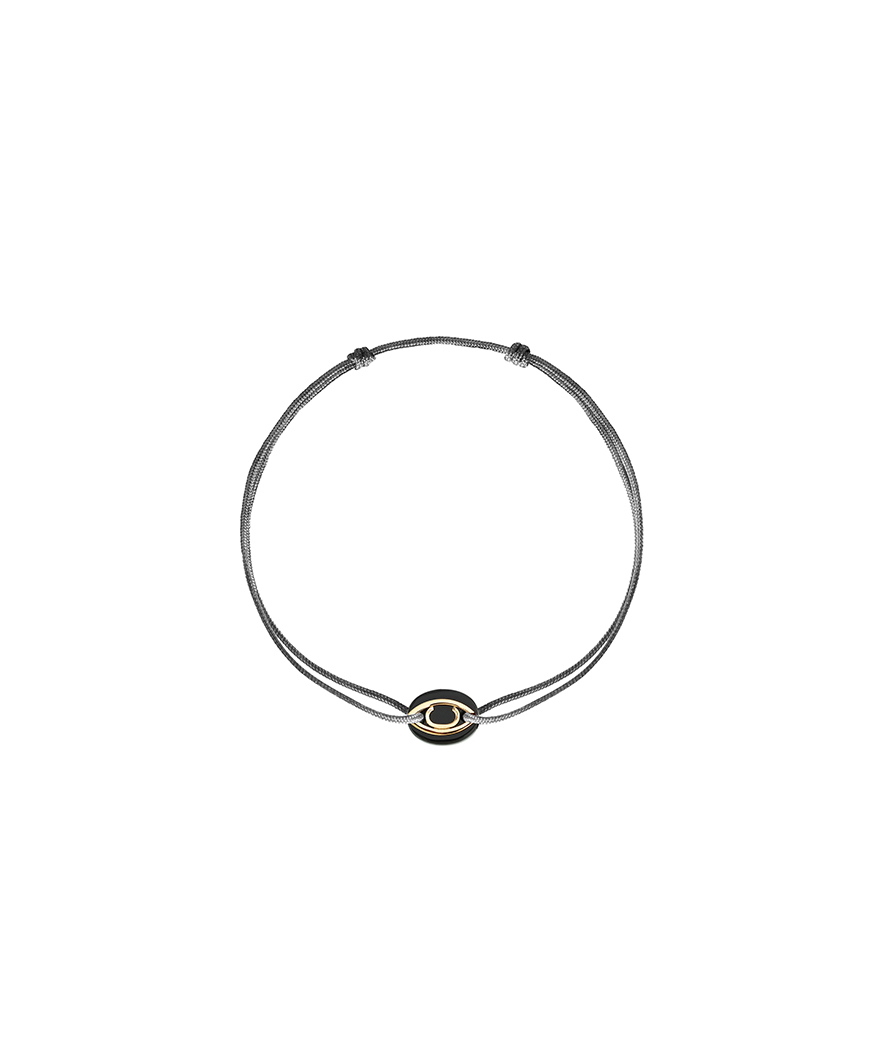 Bracelet Charlet Iris Onyx sur cordon enfant