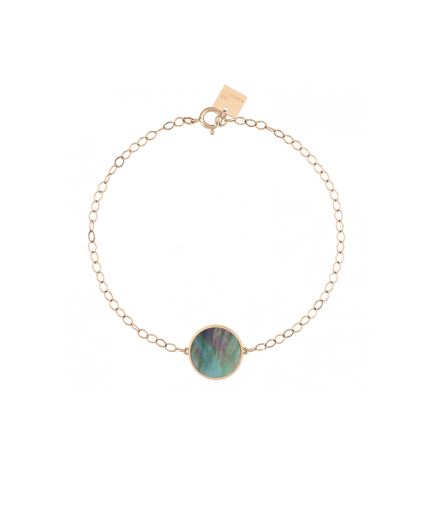 Bracelet Ginette NY Ever Disc or rose nacre noire