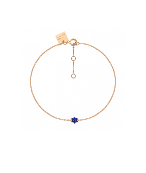 Bracelet Ginette NY mini saphir Star or rose