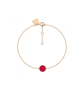 Bracelet Ginette NY Mini Ever Disc or rose corail