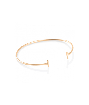 Bracelet jonc Ginette NY gold strip or rose