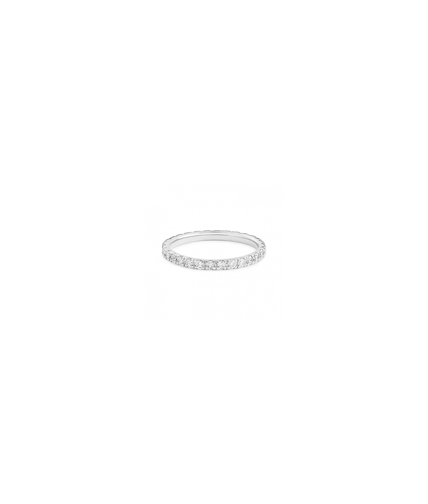 Alliance Ginette NY or blanc Be Mine Large Diamond Band