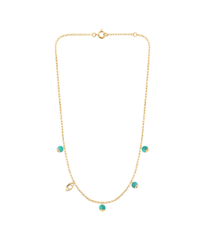 Collier Origines Colors turquoise