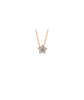 Pendentif Ginette NY Milky way open star diamond or rose