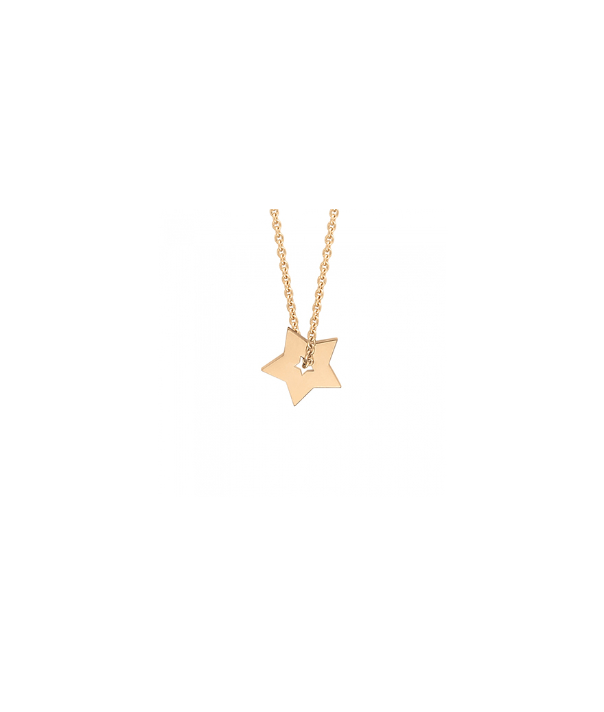 Pendentif Ginette NY Mini open Star or rose