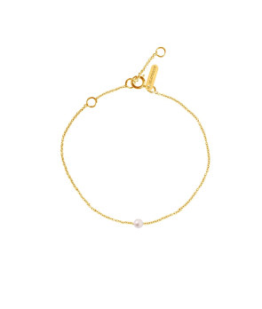 Bracelet Claverin Simply Mini or jaune perle blanche