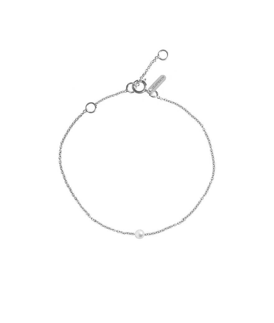 Bracelet Claverin Simply Mini or blanc perle blanche