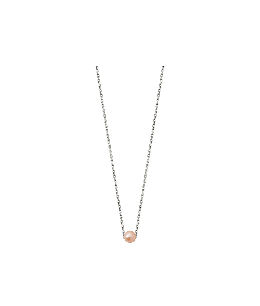 Collier Claverin Simply Mini or blanc perle rose