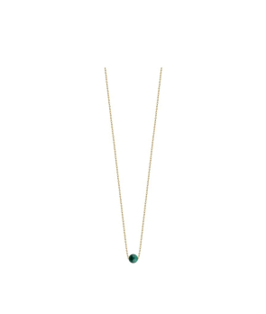 Collier Claverin Hope Seven or jaune malachite